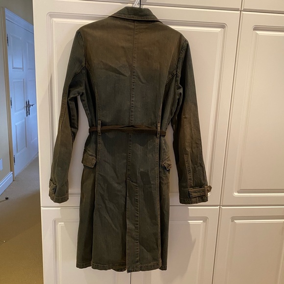 Golding London Black Wash Denim Trench Size 12US - Picture 6 of 6
